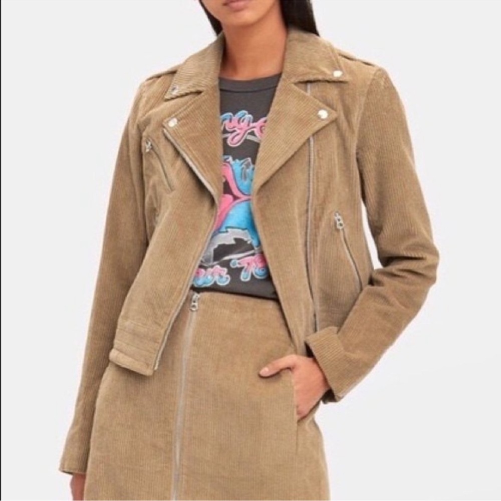 Rag & Bone MERCER CORDUROY MOTO JACKET Size Small